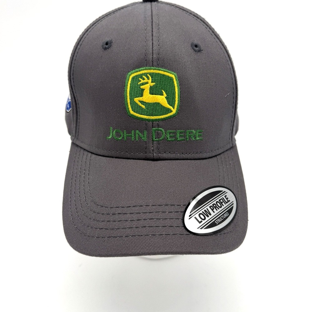John Deere Baseball Cap - Congressional Baseball Game Adjustable Strap Gray